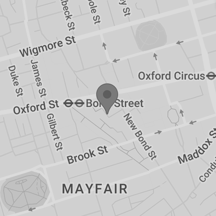 Map showing the location of the London office